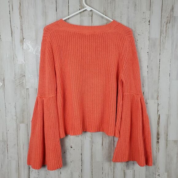 Free People Coral V-Neck Sweater - Picture 7 of 9